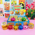 Glitter Dumpling Squishy Knijpspeeltje met Stoommandje