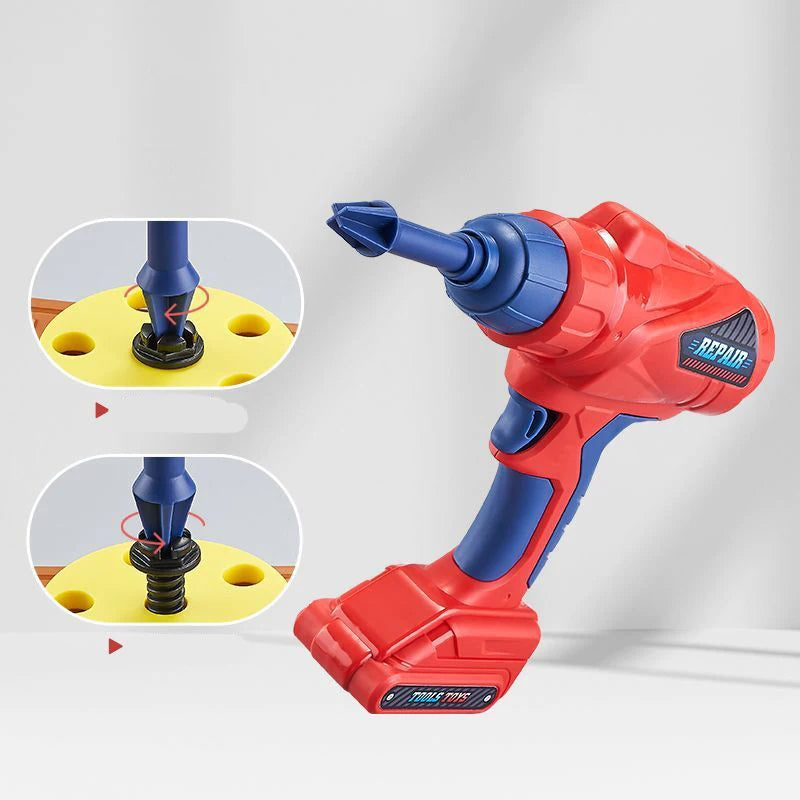 Kinder Speelgoed Gereedschapskist met Boormachine en Werkbank