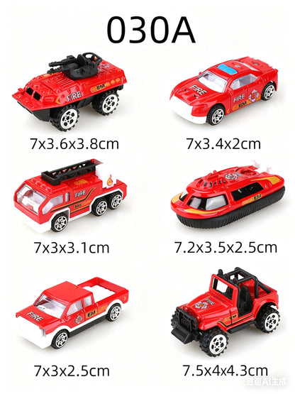 Metalen Brandweerwagen Speelgoed Auto 1:64 met Terugtrekmotor