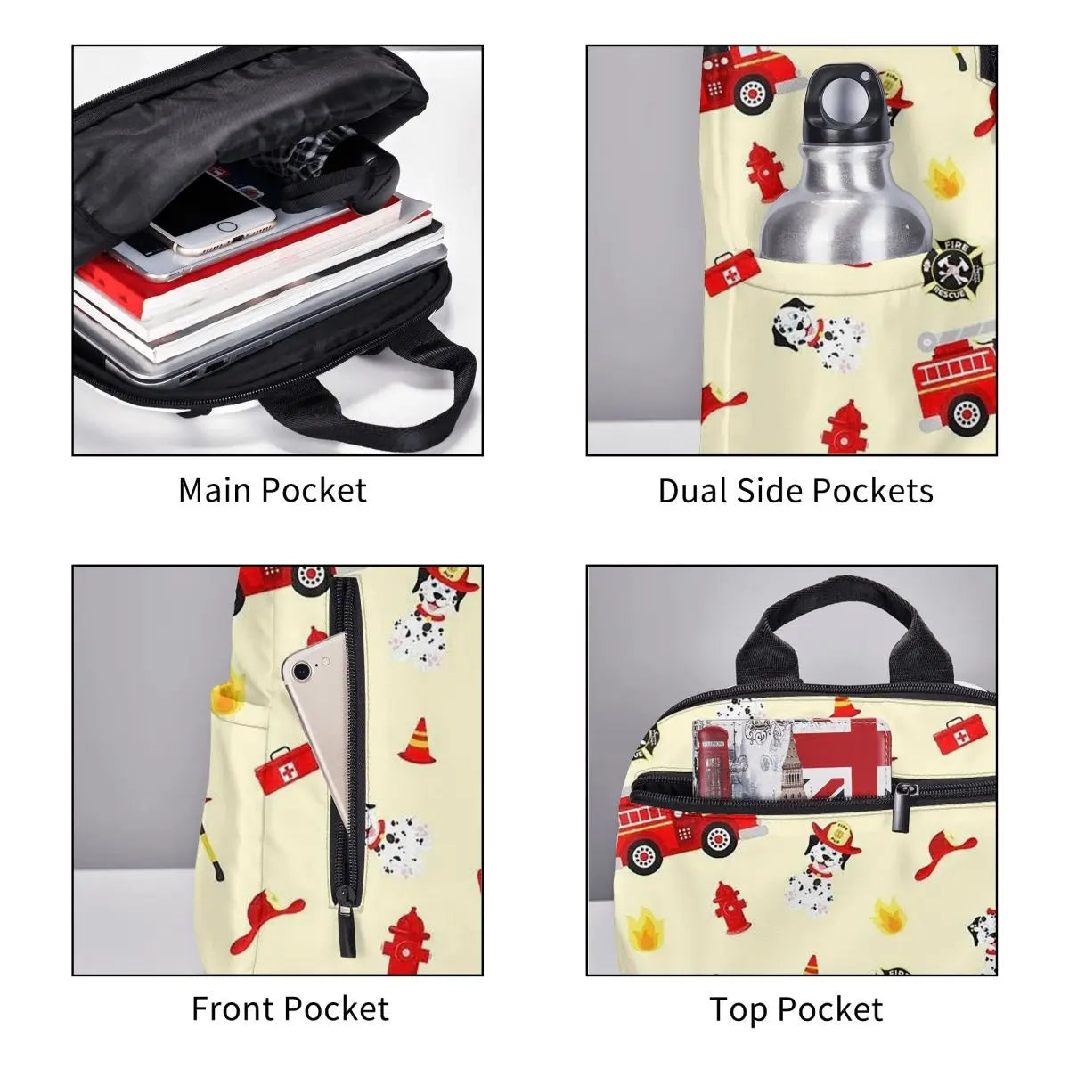 Kinderrugzak Bluswagen Patroon