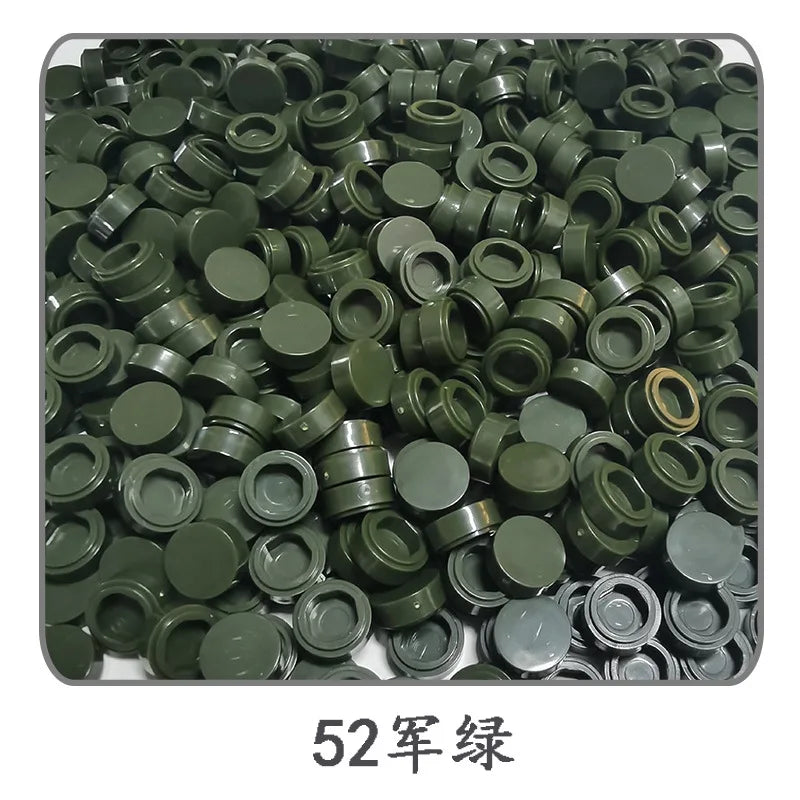 900 stuks Rond Bouwblokje 1x1 Tegel – Compatibel