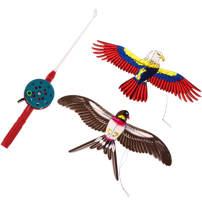 Mini Cartoon Vlieger voor Kinderen met Handvat (40 cm)