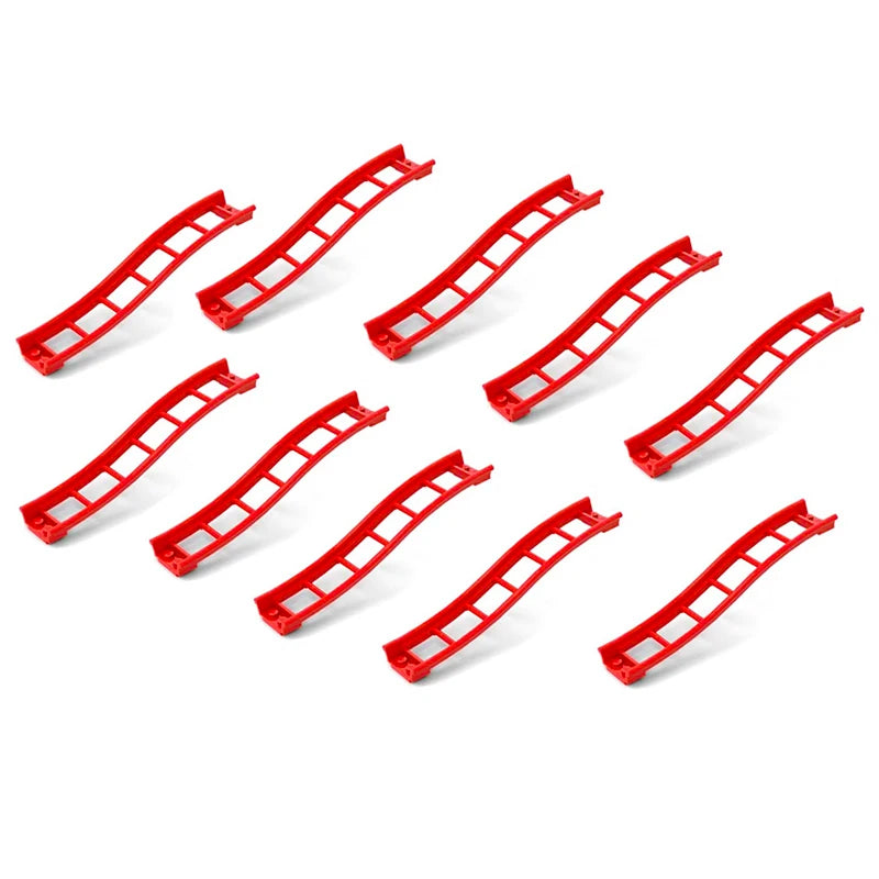 Bouwblokken Achtbaan Rails en Chassis Onderdelen (Compatibel met Lego)