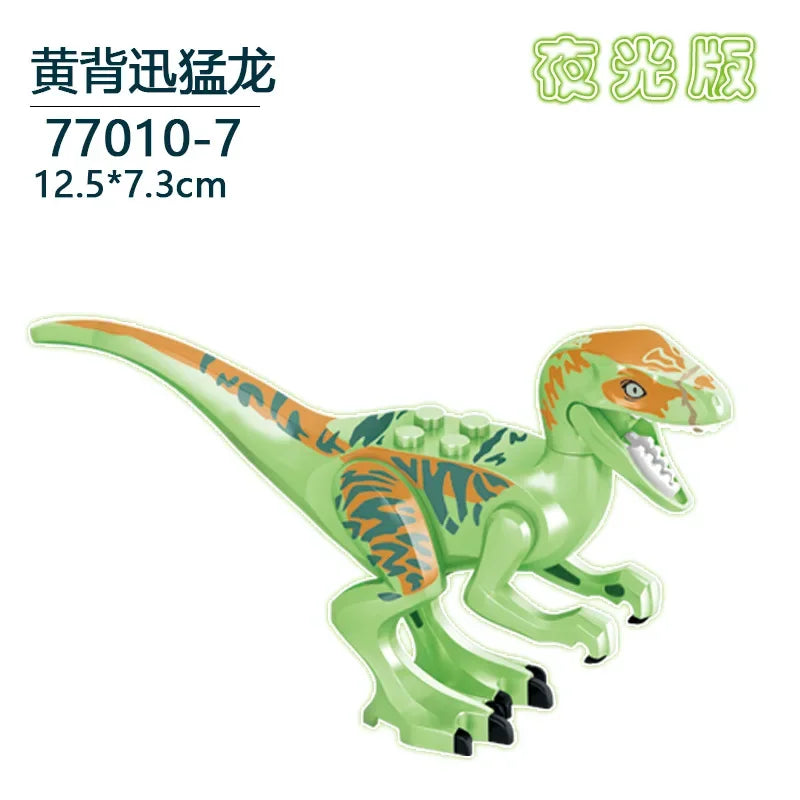 Dinosaurus Bouwblokken Set - T-Rex en Velociraptor