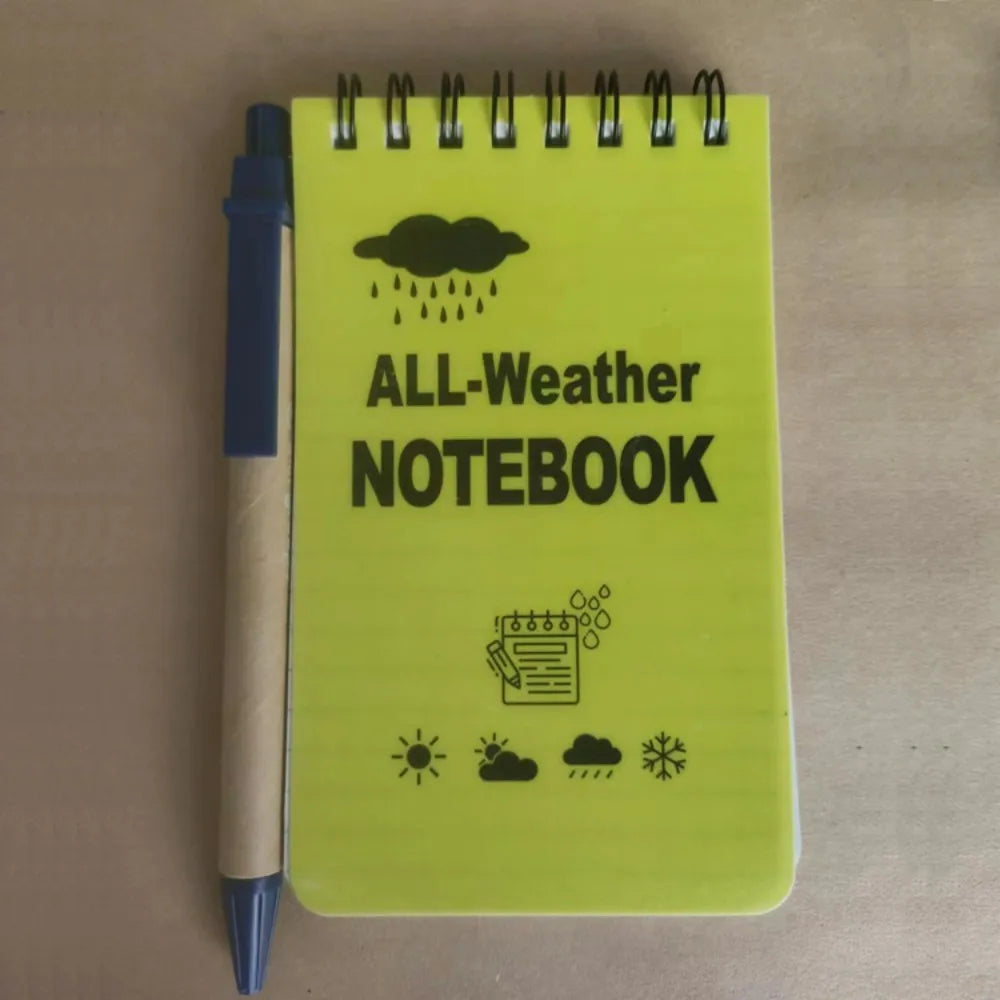 Waterproof Zaknotitieboekjes Set (3 stuks) – Voor Elk Weer