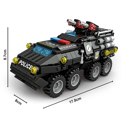 Bouwblokken Set 6-in-1 | Voertuigen en Militair