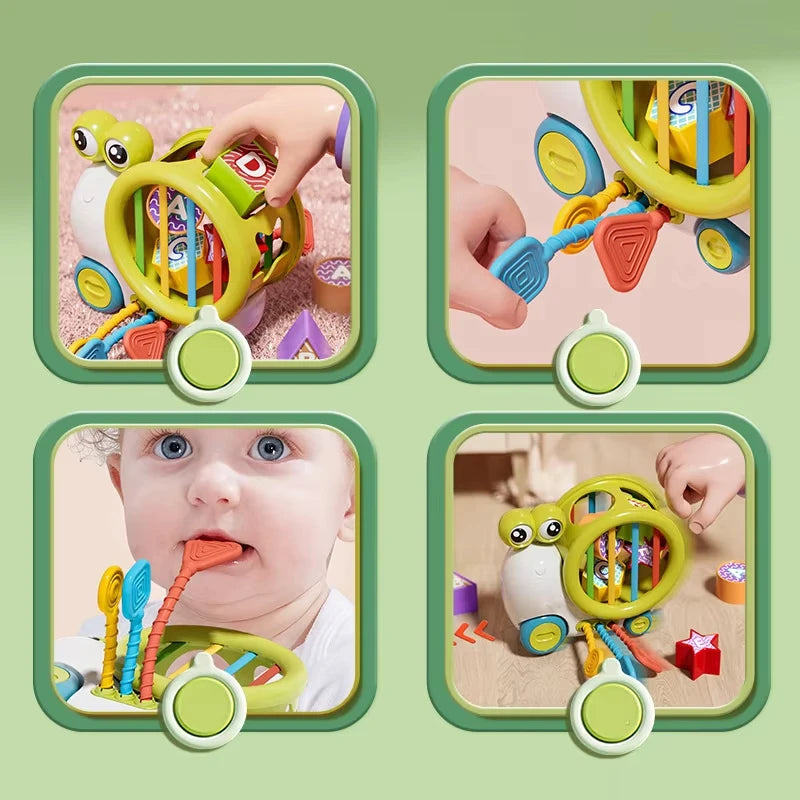 7-in-1 Educatief Speelgoed met Vormenstoof en Stapelblokken voor Baby’s