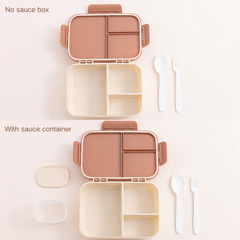 Lekvrije Plastic Lunchbox met Flip-Top – 1200ml – Magnetronbestendig