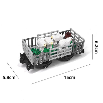 Kolenwagon Bouwset voor Trein | Compatibel met Lego Bouwblokken