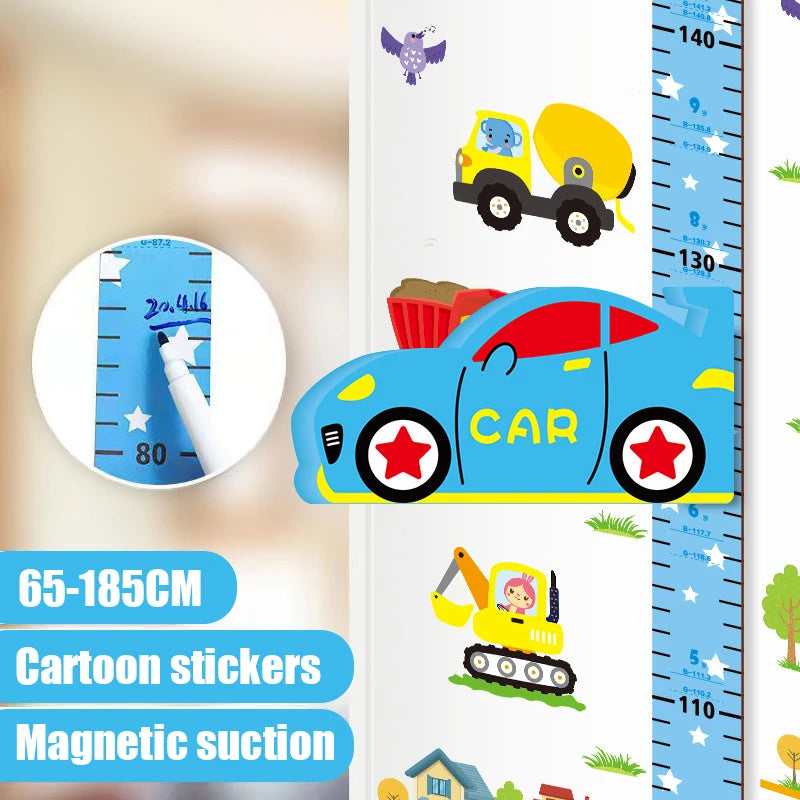 Zelfklevende 3D Meetlat Wandsticker voor Kinderen