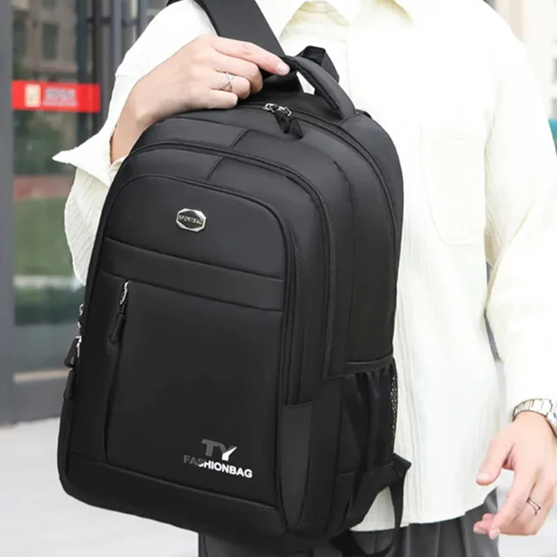 Ruime Unisex Nylon Rugzak voor Studenten en Reizen