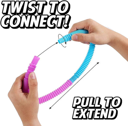 Regenboog Pop Tubes - Sensorisch Speelgoed voor Kinderen en Volwassenen