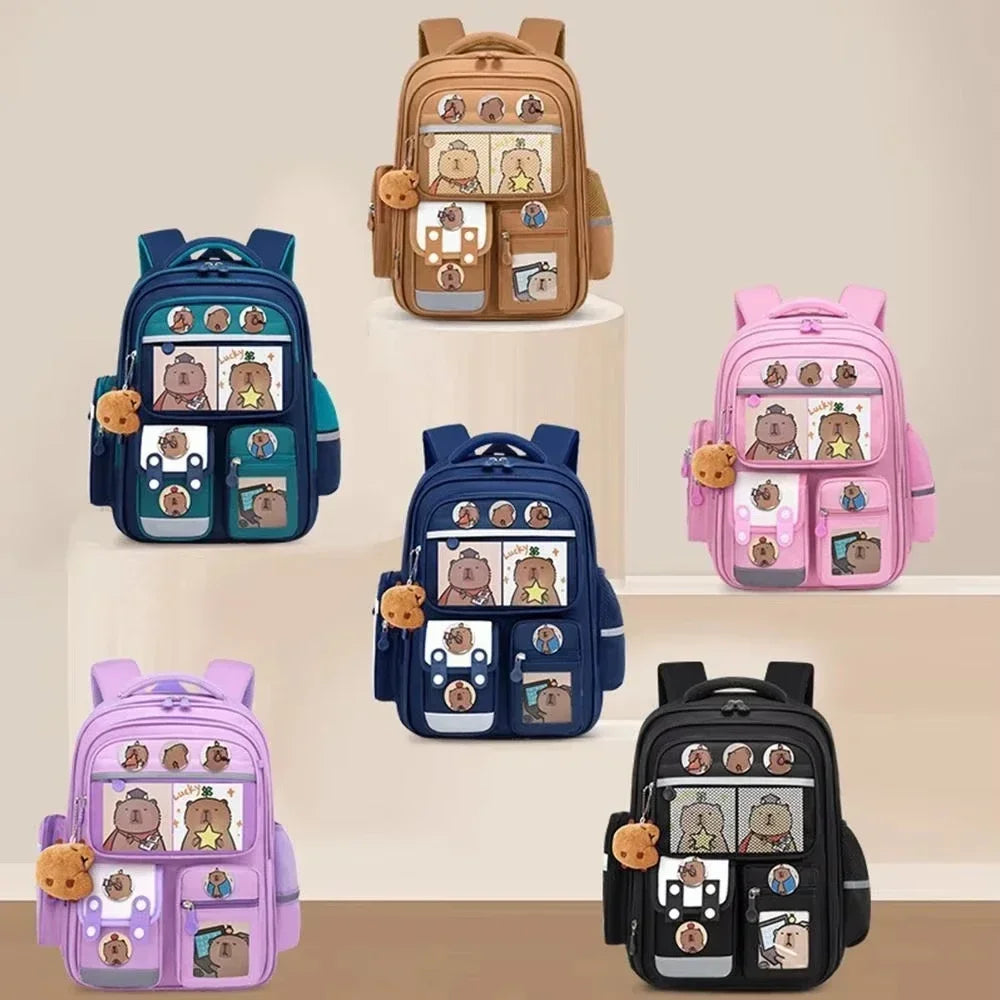 Capybara Schoolrugzak - Waterdicht met Ergonomische Schouderbanden