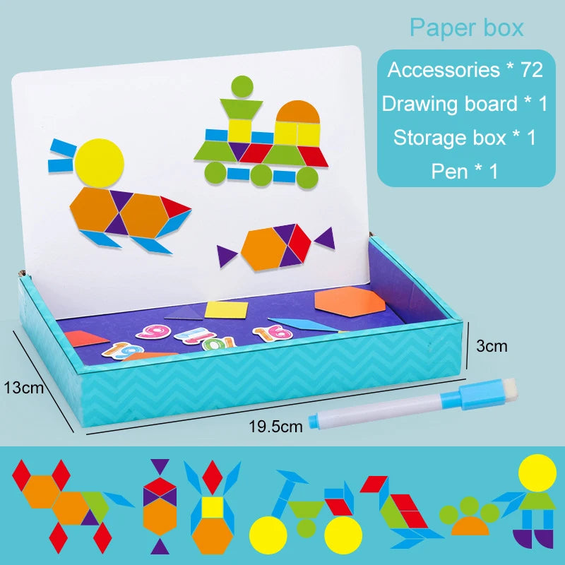 Magnetisch Teken- en Puzzelbord voor Kinderen