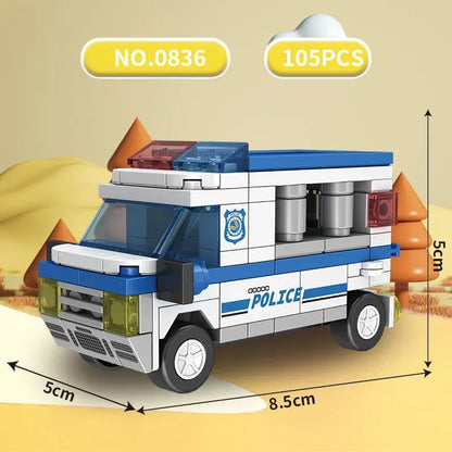 Stads Voertuigen Bouwblokken Set (LEGO®-compatibel) 14+