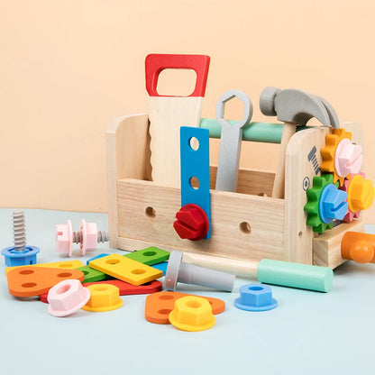 Houten Gereedschapset en Werkbank voor Kinderen