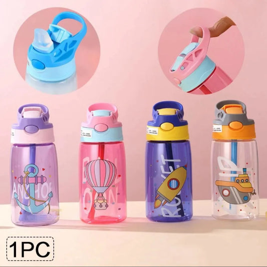 Vrolijke Kinder Drinkbeker met Rietje en Handvat 480 milliliter