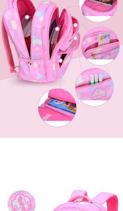 Roze Schooltas Rugzak voor Meisjes en Tieners