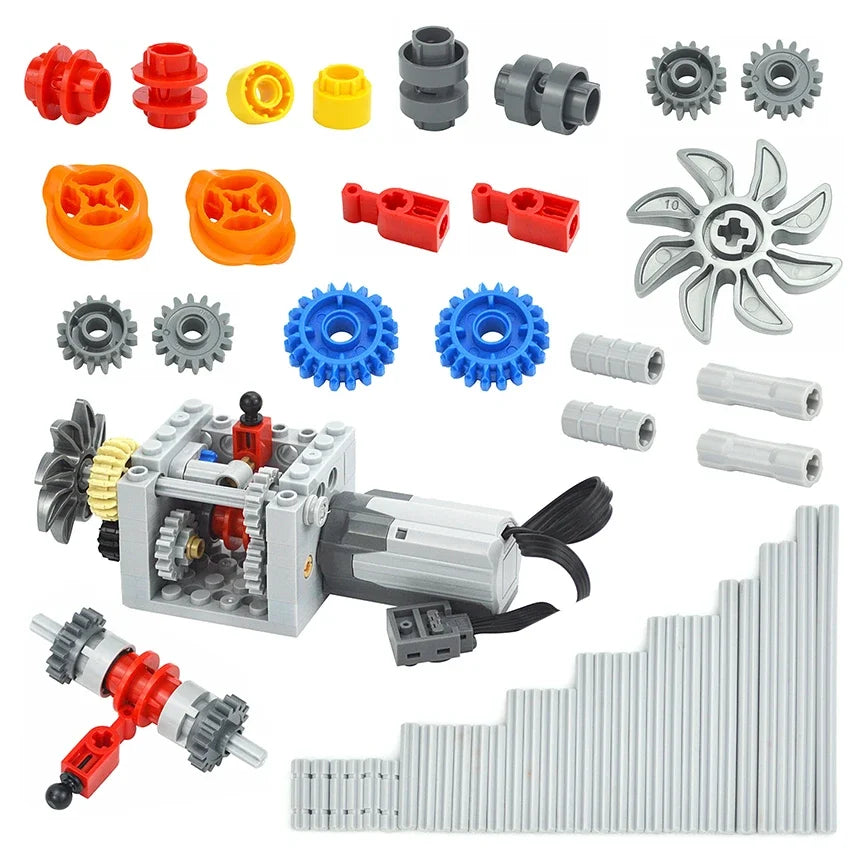 Technische tandwielen set voor beweging – Compatibel met LEGO®