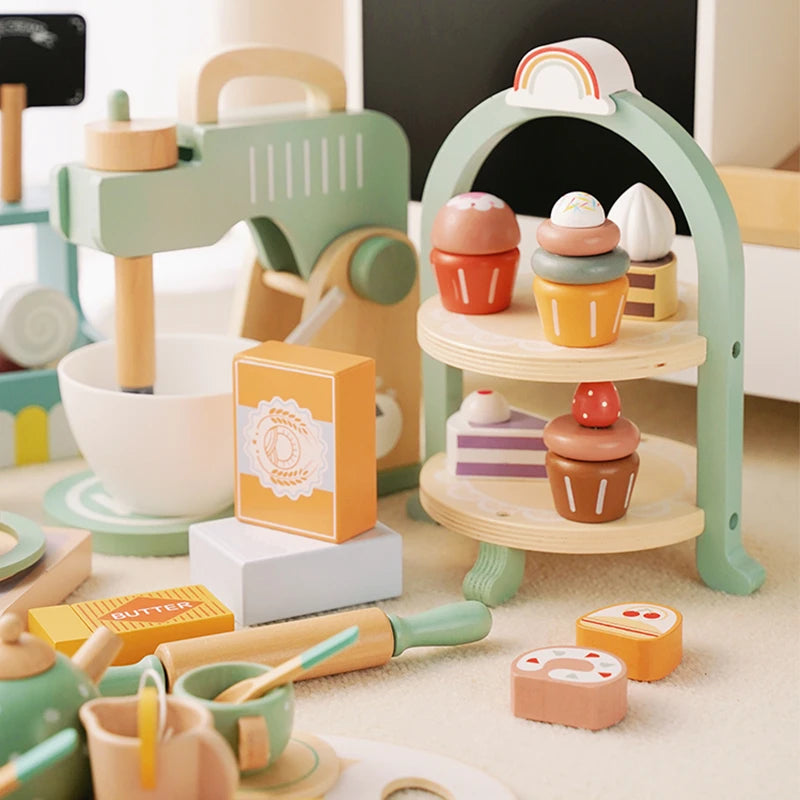 Houten Theeservies Speelset voor Kinderen