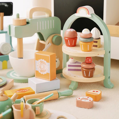 Houten Theeservies Speelset voor Kinderen