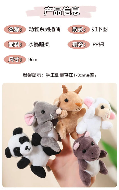Dieren Vingerpoppen Set | Zachte Pluche Vingertheater voor Kinderen