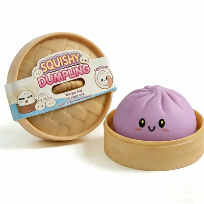 Squishy Knijpbeestje Dumpling met Lachend Gezicht voor Stressvermindering