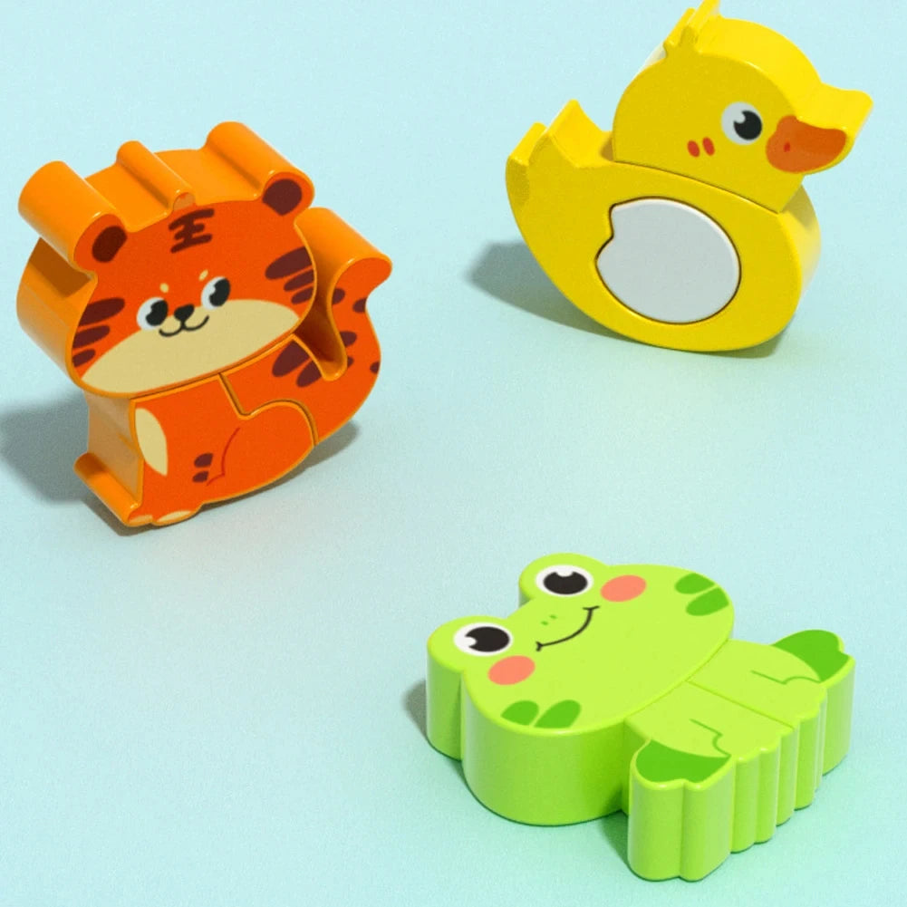 Houten 3D Puzzel voor Peuters 1-3 Jaar