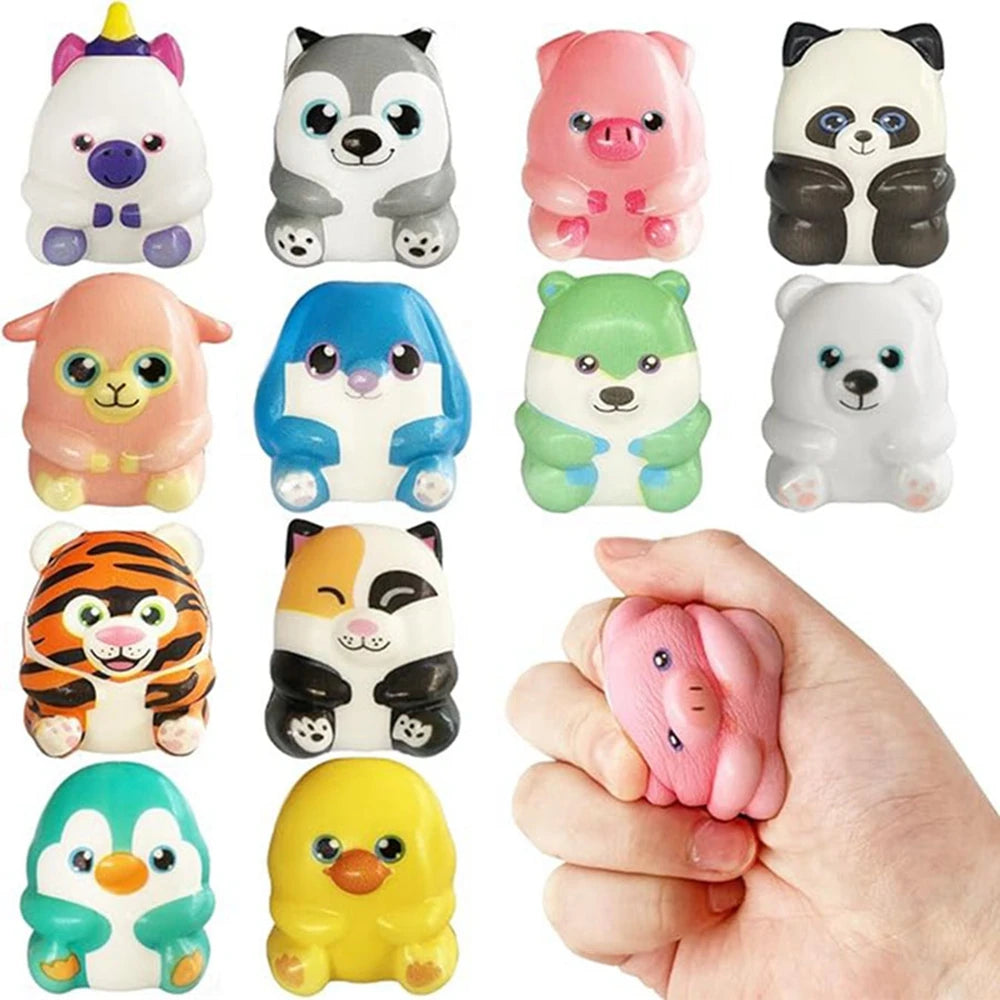 Set Mini Squishy Stressballetjes voor ontspanning