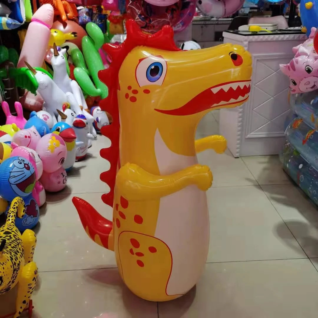 Opblaasbare Boksbal voor Kinderen – Dinosaurus Stootpop