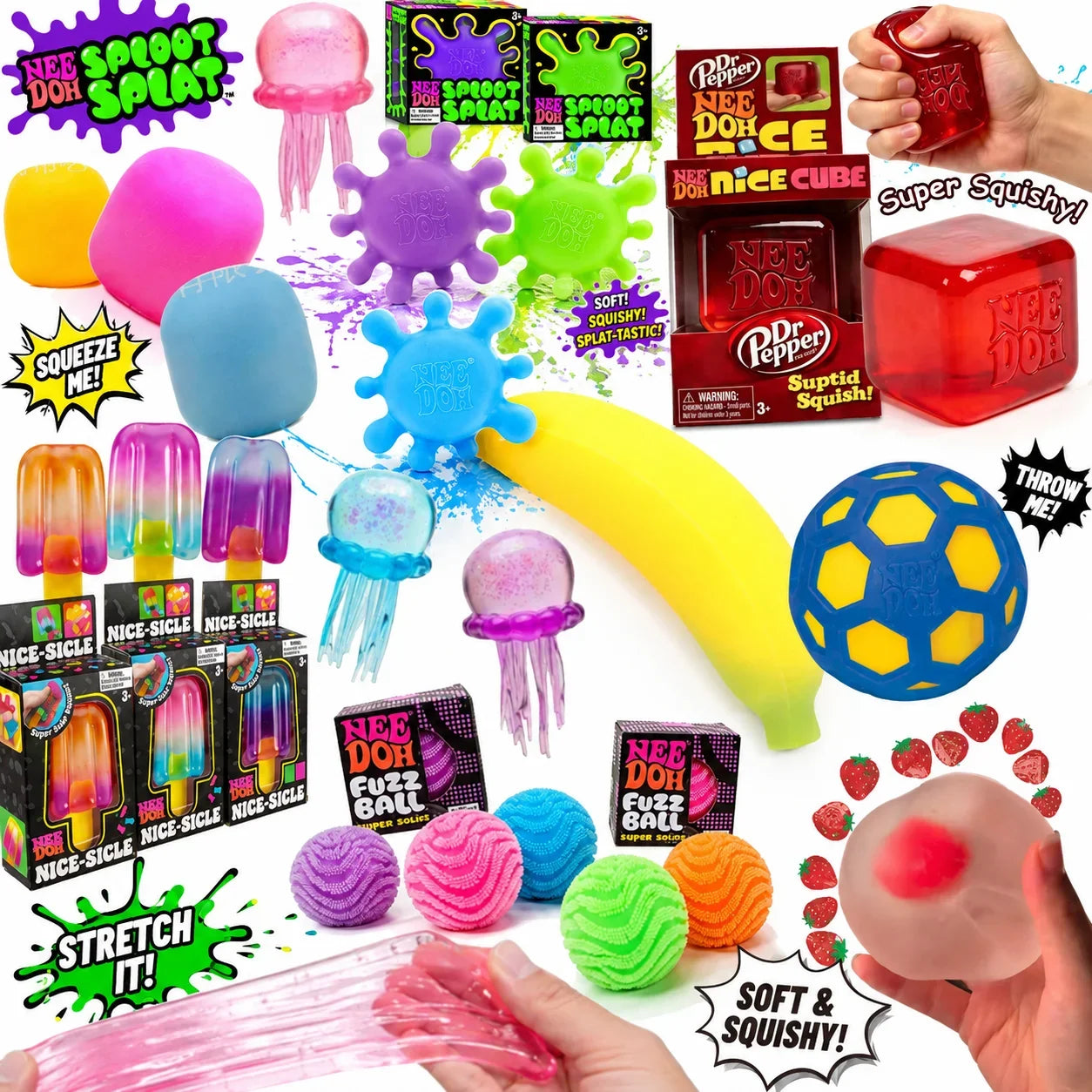 Squishy Fidget Speelgoed Set voor Stressvermindering