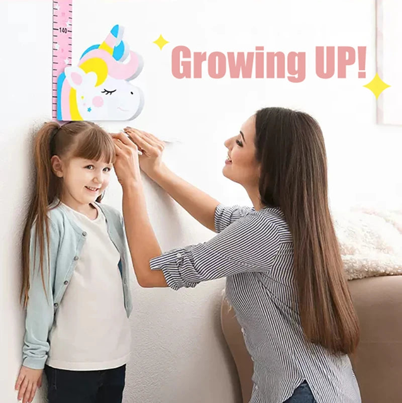 Zelfklevende 3D Meetlat Wandsticker voor Kinderen