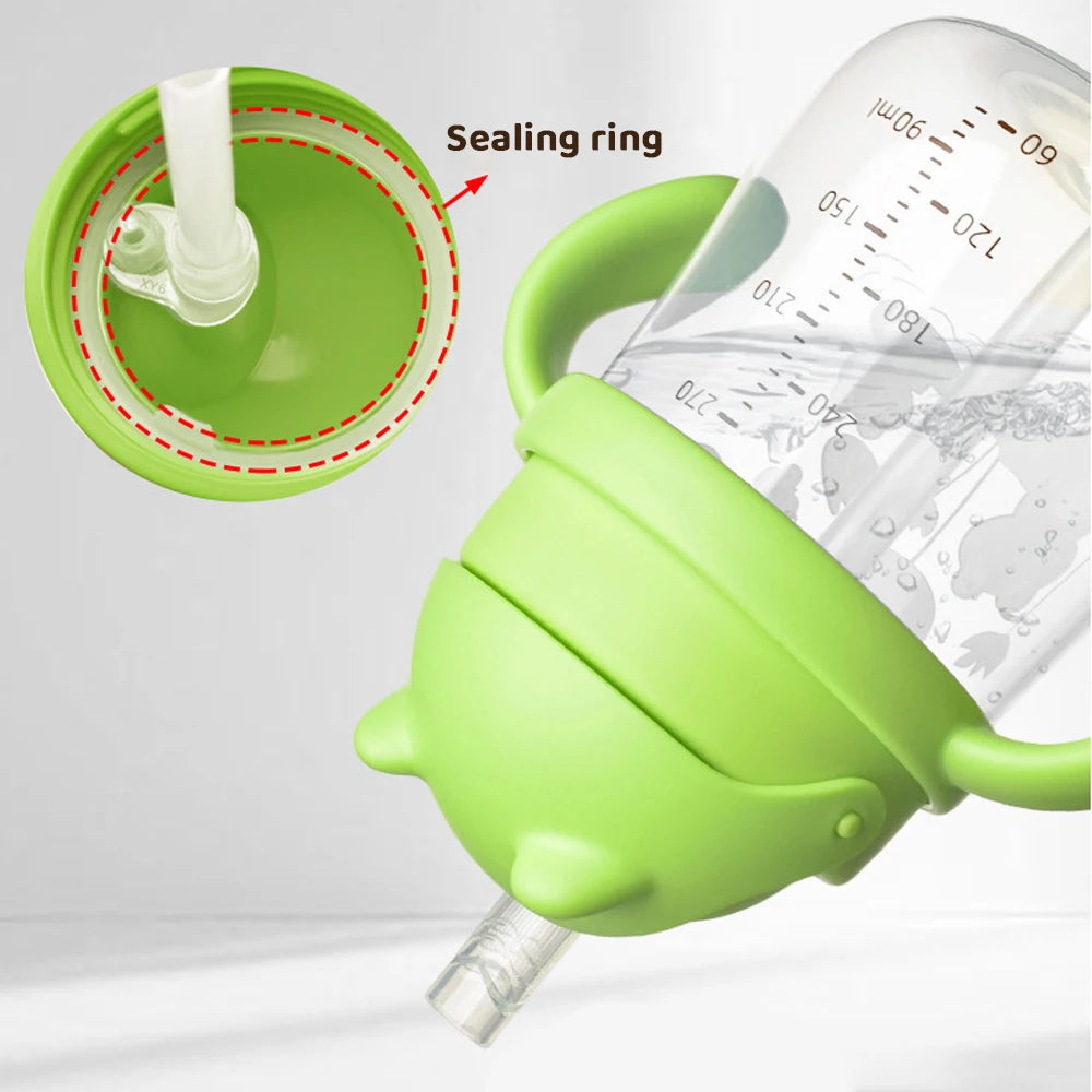 270ml Baby Drinkbeker met Rietje en Dubbele Handvatten