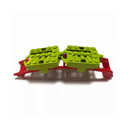 Set van 10 Technische Bouwstenen en Rails voor Achtbaan - Compatibel