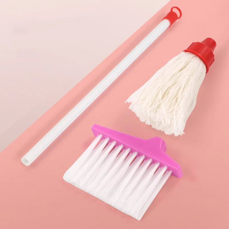 Schoonmaakset voor Kinderen: Bezem, Stoffer, Blik, Emmer en Dweil