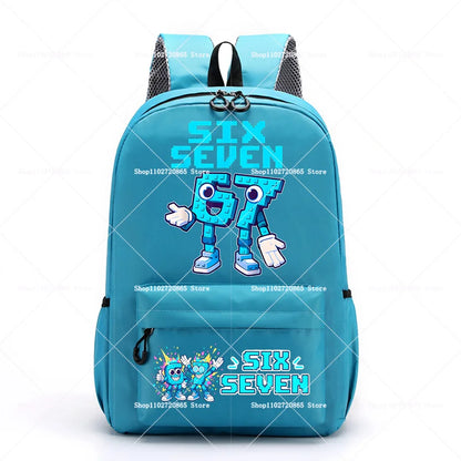 Ruime Schoolrugzak met Cartoon Print en Laptopvak | 14+ jaar