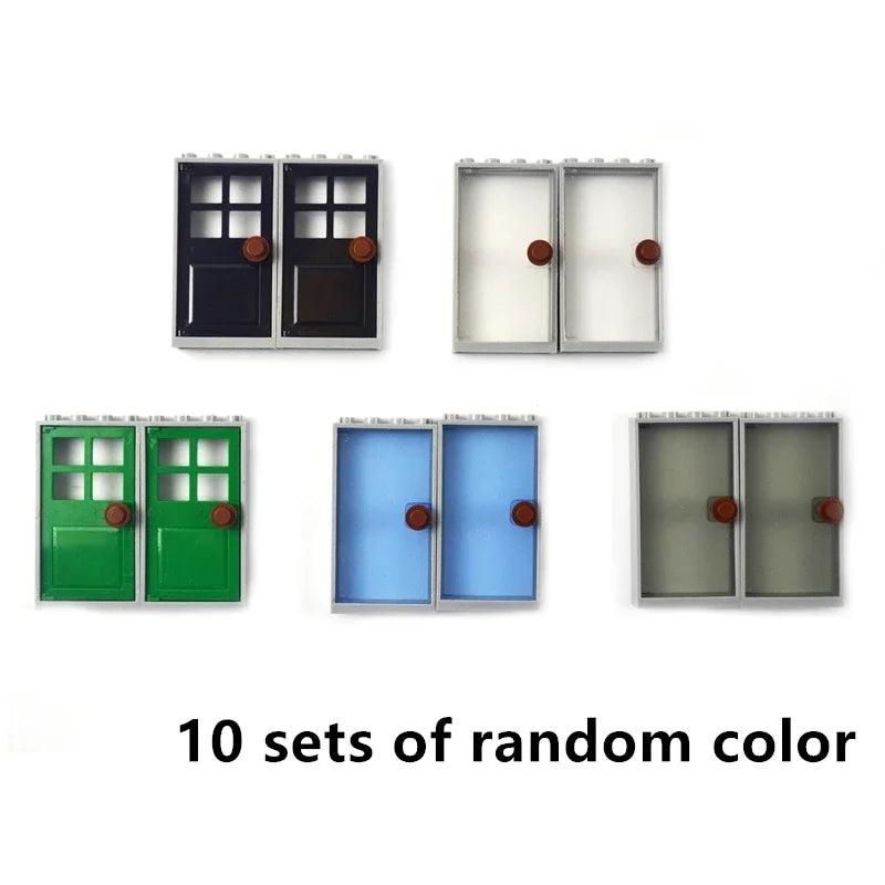 Transparante ramen & deuren bouwstenen set – Compatibel met LEGO®