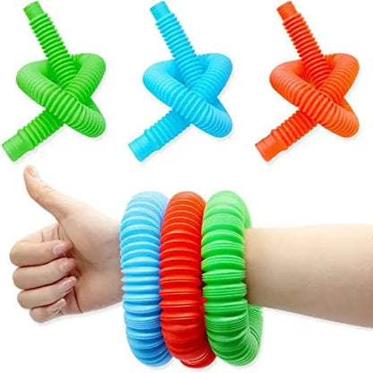 Regenboog Pop Tubes - Sensorisch Speelgoed voor Kinderen en Volwassenen