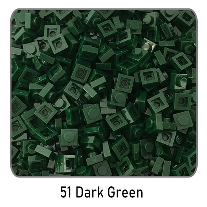 100 stuks 1x1 bouwstenen | Compatibel met Lego