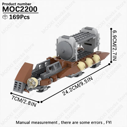 MOOXI Space Wars Bouwset: Voertuig & Tank Compatibel met LEGO®
