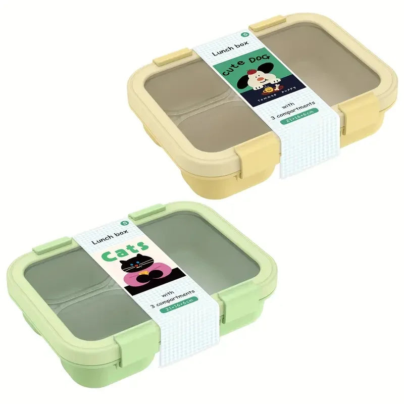Lekdichte Bento Lunchbox met Handvat - Stapelbaar Siliconen