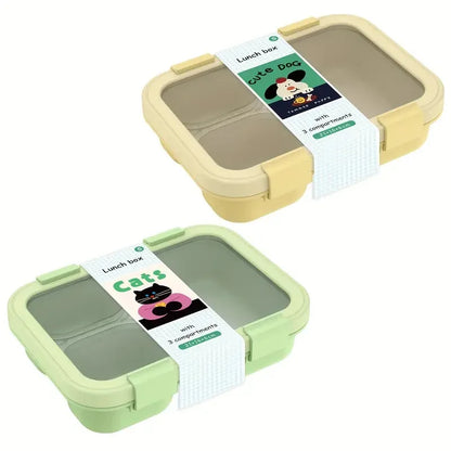 Lekdichte Bento Lunchbox met Handvat - Stapelbaar Siliconen