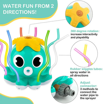 Niet-elektrische Octopus Watersproeier voor Kinderen – Tuin en Bad