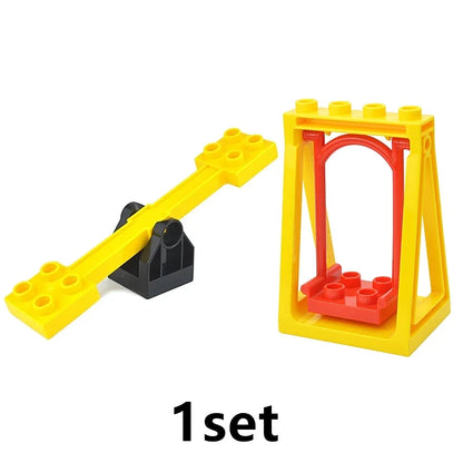 Voertuigen set voor grote bouwstenen – Compatibel met Duplo®