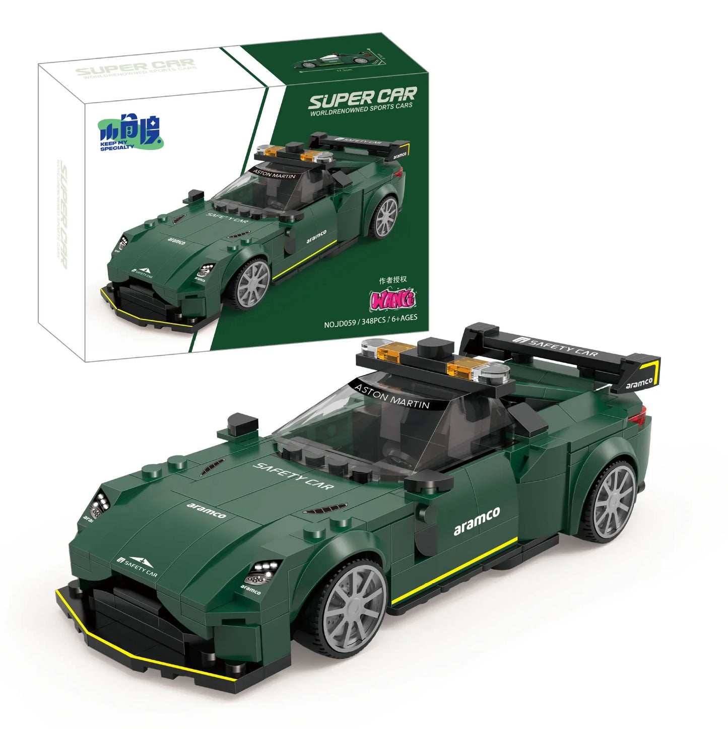 JD Serie Raceauto Bouwblokken – LEGO® Compatibel