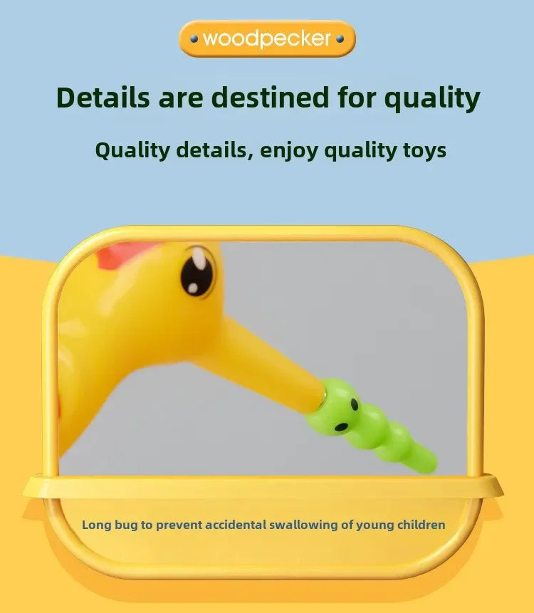 Speelgoed Specht met Magnetische Insecten | Educatief Vangspel voor Kinderen