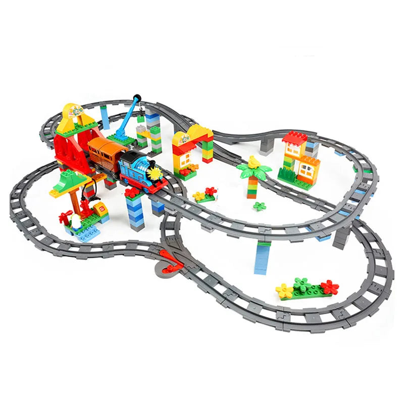 Grote Bouwblokken Treinset - Compatibel met Duplo