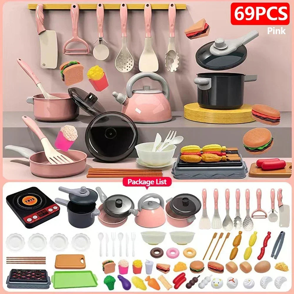 Speelkeuken Set met Accessoires, Pannen en Speeleten