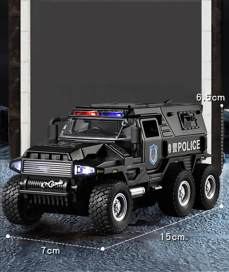 Speelgoed Politietruck Model | Diecast Voertuig met Geluid en Licht