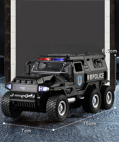 Speelgoed Politietruck Model | Diecast Voertuig met Geluid en Licht